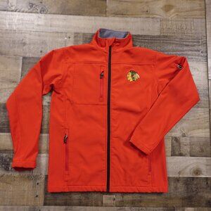 Chicago Blackhawks NHL Softshell Jacket Men’s Medium Red‎